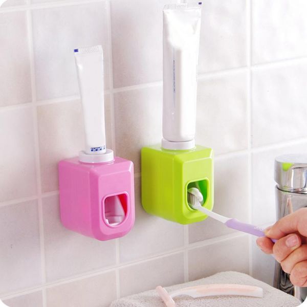 

bath accessory set bathroom no trace automatic lazy toothpaste squeezer home wall mounted convenient dispenser accessories