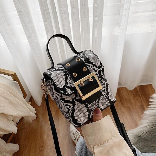 

mini leather crossbody bags for women 2020 luxury handbags women bags designer box shape serpentine shoulder messenger