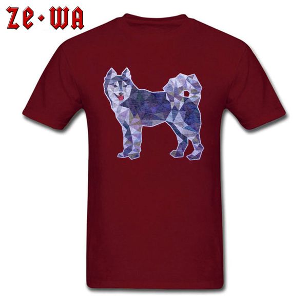

sport fashionable fitness tight men t-shirt new coming short sleeve t shirt pure cotton sweatshirts husky dog triangle geometry tshirt