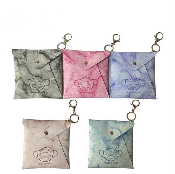 

face mask storage bag keychains portable pu dustproof mask cover keyring holder case fashion key chains bag pendants mask pouch e122406, Black