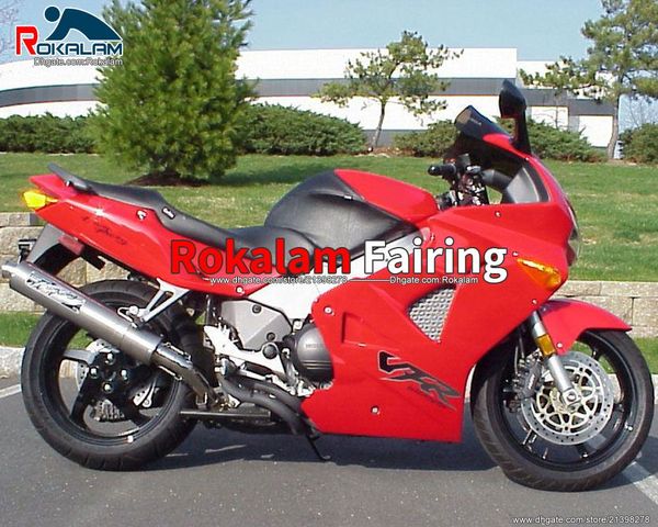 Özel 1999 Aireler Honda VFR800 98 99 01 Kırmızı VFR 800 2000 Kodu Fairing Kiti Motosiklet Parçaları