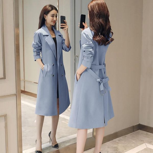 

windbreaker women mid-length short-height 2020 nian spring and autumn new style popular fashion korean-style elegant sense of de, Tan;black