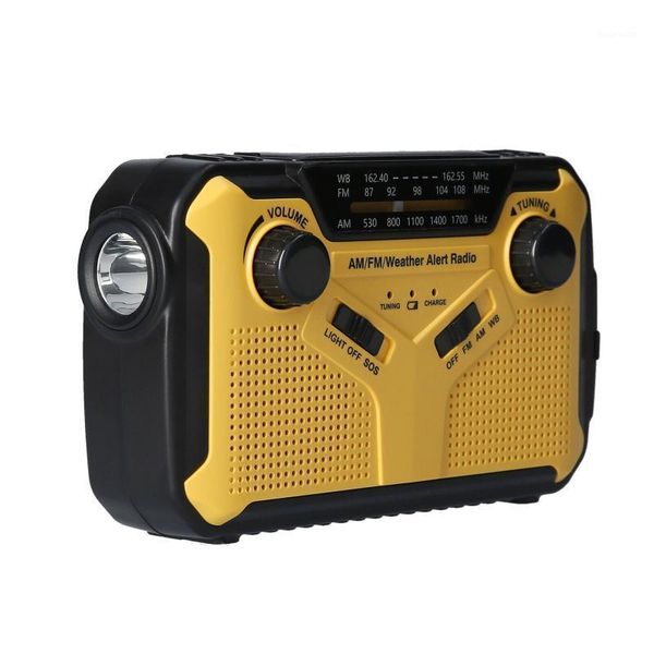 

digital fm am wb radio outdoor emergency solar hand crank radio led reading light sos alarm usb output3.5mm headphone1