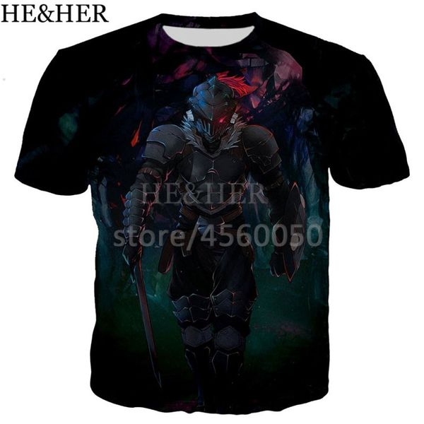 

new arrive popular anime goblin slayer 3d 3d print shirts anime harajuku graphic men clothing
