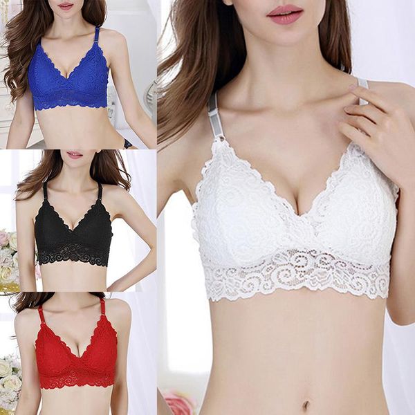 

women y-line straps wire bras ladies thin cotton lace black white none closure bras for women, Red;black