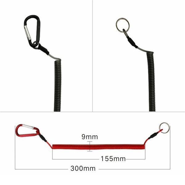 

carabiner anti-lost rope sub-plier control fish hang buckle rope 6 color strong pull lanyard carabiner a jllkoq