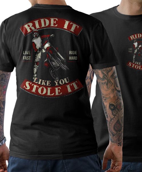 

sport 2019 fashion t-shirt - ride it like you stole - motocross tyle enduro biker tee shirt