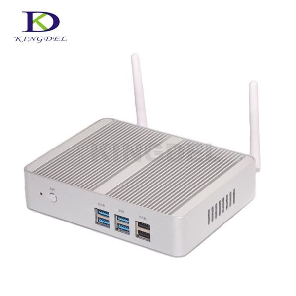 

kingdel fanless deskcomputer mini pc with n3150 dual lan dual hdmi wifi barebone 8gb ram 256gb ssd 1tb hdd