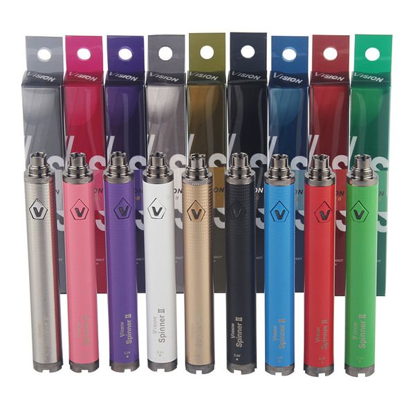 

vision spinner 2 ii 1600mah vision2 battery ego retail clearomizer e colorful ego cigs c dhl twist package atomiz kleb