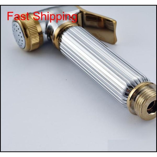 

chrome & golden hand-held toilet plating spray nozzle sprinkle qylnfr sports2010
