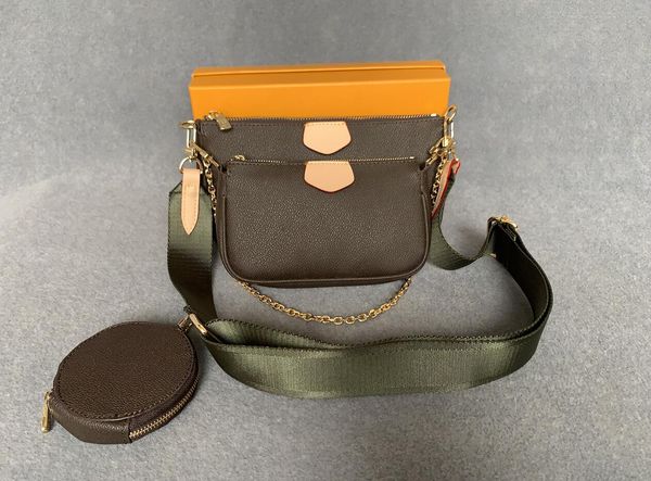 

fashion handbags multi pochette accessoires purses women favorite mini pochette 3pcs accessories crossbody bag shoulder bags