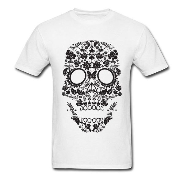 

white skull mens & funny design punk short sleeve 100% cotton crew neck men's normal s men hoodie designers t shirts sweatshirt
