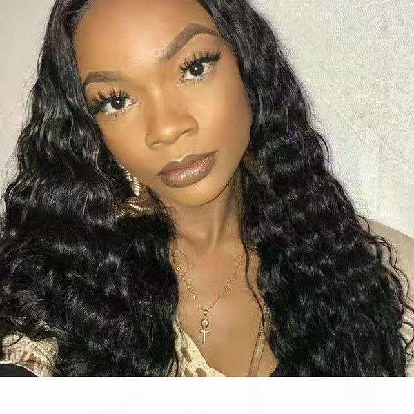 

water wave brazilian virgin hair glueless lace front human hair wigs for black women lace front wigs with baby hair natural hairline, Black;brown