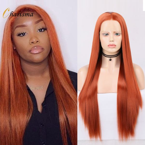 

costume accessories synthetic lace front wig long silky straight ginger lace front wigs for women natural hairline lace wigs cosplay, Silver