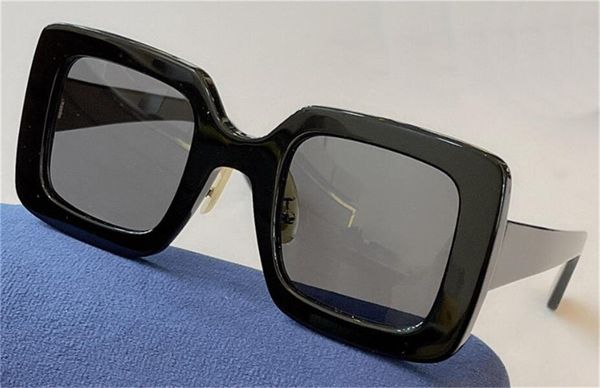 

new fashion design sunglasses 0780s classic black large square frame simple and elegant style uv400 outdoor protective glasses, White;black