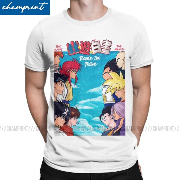 

men's dark tournament funny pure yu yu hakusho yusuke kurama anime round neck clothing summer sport hooded sweatshirt hoodie men t shir