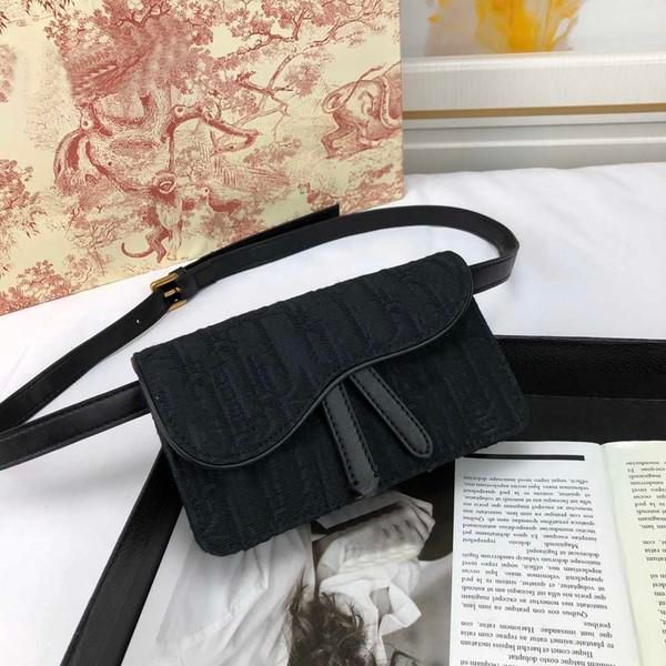 

mini belt pouch woc crossbody handbag lady designer bag oblique messenger purse wallet on chain canvas embroidery waist bags