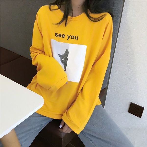 

iq2f9 new shirt style and cartoon thin autumn shirt harajuku base winter printed long sleeve 729237 kkgvi, Black