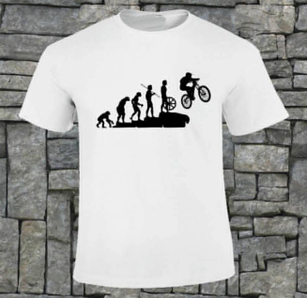 

men summer style fashion t shirts funny streetwear brand mtb evolution funny men's white design tee shirt sport hooded sweatshirt hoodi