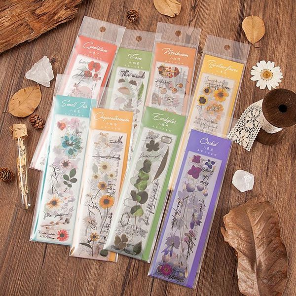 

flowers diary series botany stickers creative journal stationery school scrapbooking deco stickers aesthetic daisy wmtclv bdesybag