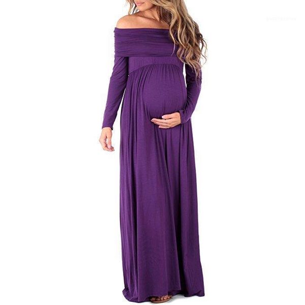 

maternity dresses pography dress for po shoot maxi gown clothes pregnant women vestidos1, White