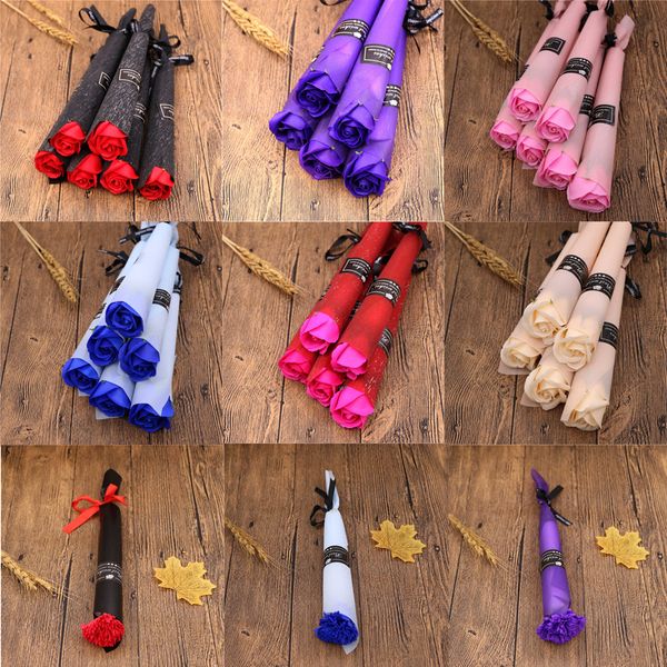 

valentine's gift carnation roses soap flowers creative couple romantic wedding favors rose soaps flower for mother's day gifts who