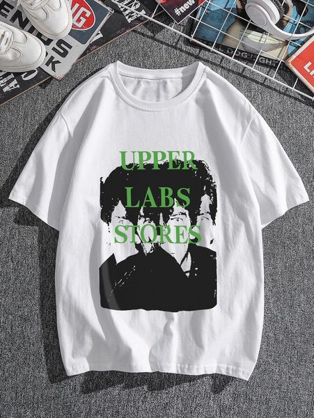 

men letter & figure graphic tee l2al#, White;black