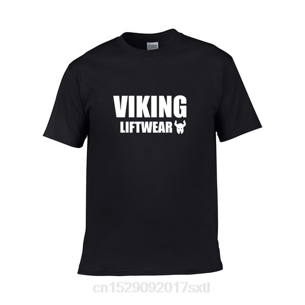 

спорт 2019 новый viking письмо печать o-образным вырезом мужские случайные и удобные футболки мужские хип-хоп рок элементы моды случайные фу