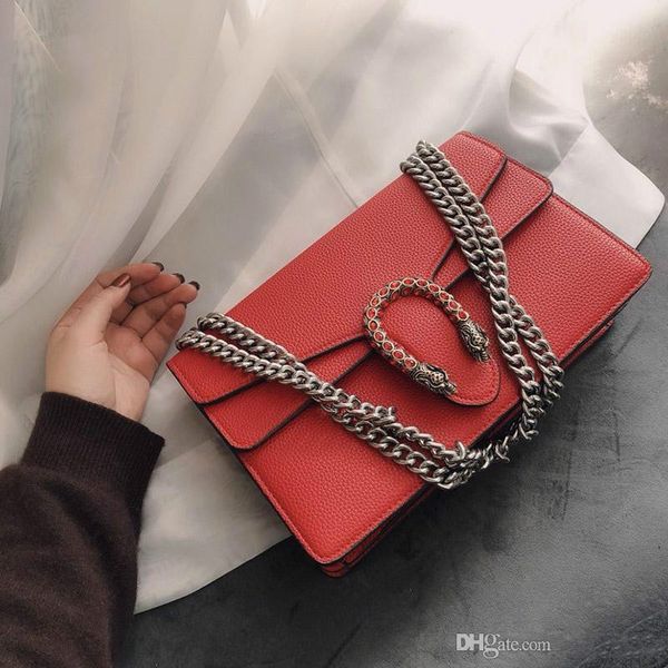

wine designer handbag bag purses women pink chain bag 28cm lady real leather fashion totes wallet crossbody christmas gift