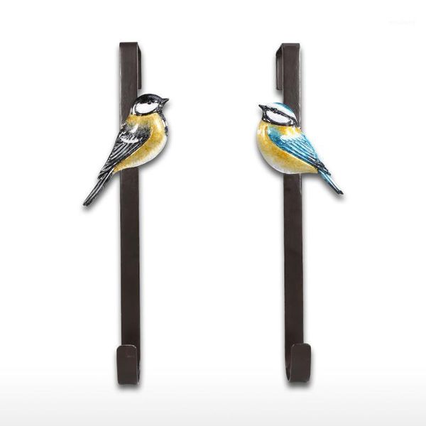 

hooks & rails blue head bird door hook over the organizer decorative metal hanger holder wall for key1