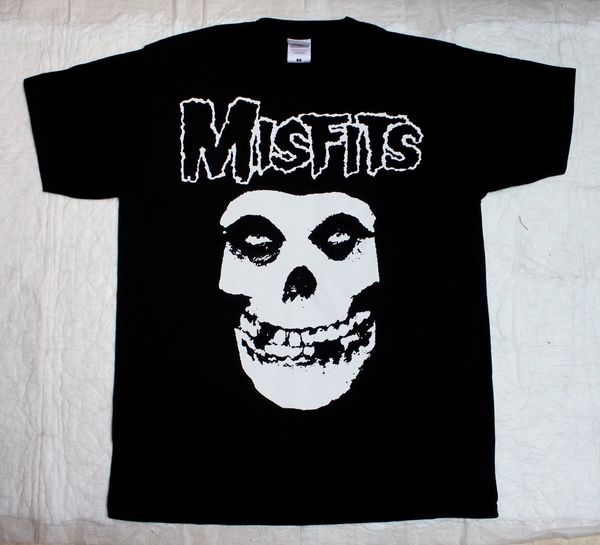 

men the misfits skull psychobilly horror punk goth black summer novelty hoodie designers t shirts sweatshirt