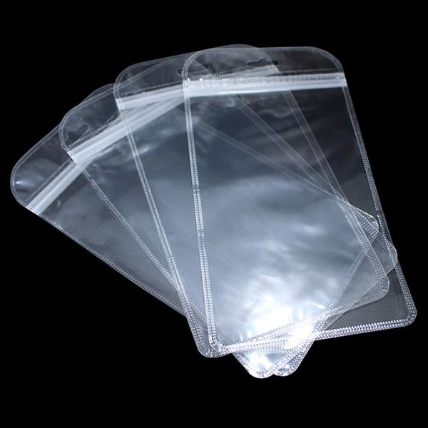 

100pcs lot self seal ziplock bag clear plastic packaging bag reclosable zip lock packing bag zipper polybag pouch with hang hole h bbyxhe