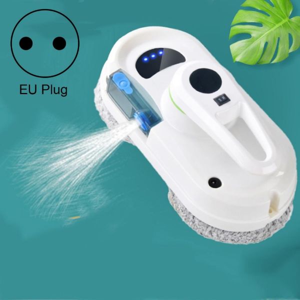 

ultrasonic smart window cleaning machine remote control electric high-level window cleaner anti-drop cleaning robot with water spray functi