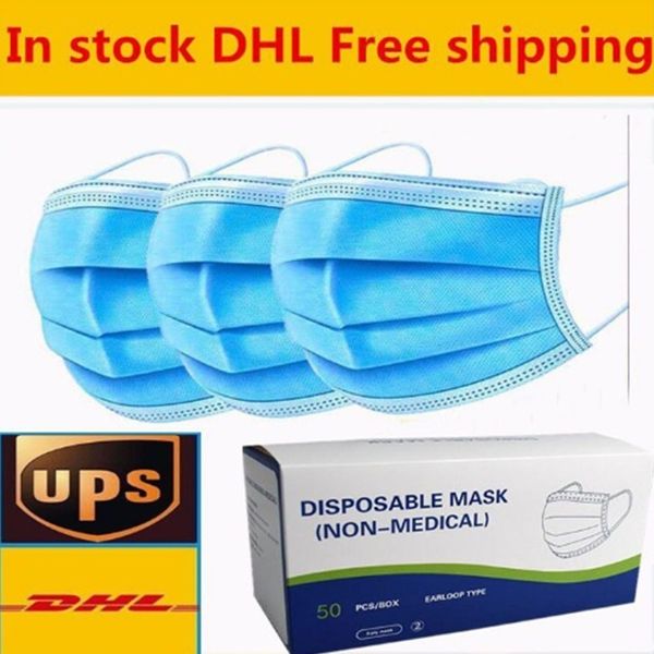 

disposable face thick 3-layer masks with earloops for salon, home use comfortable mask