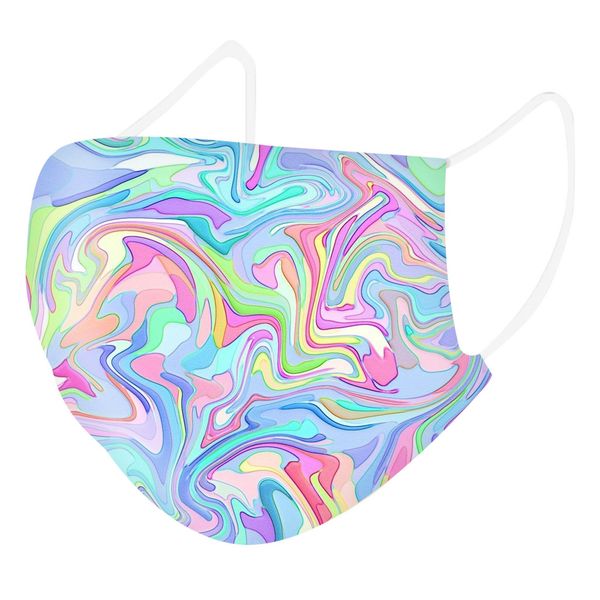 

kids maskfashion 50pc disposable tie designer dye mask for face 3ply ear loop mascarillas nios mascherine
