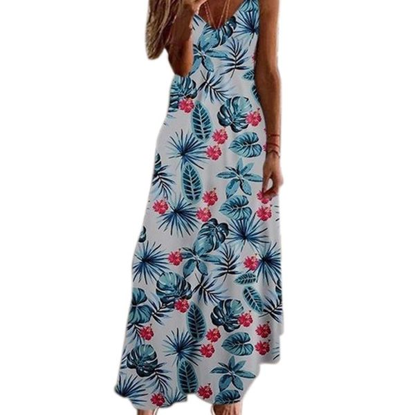 

casual dresses summer dress women v neck sleeveless hem maxi beach holiday long, Black;gray