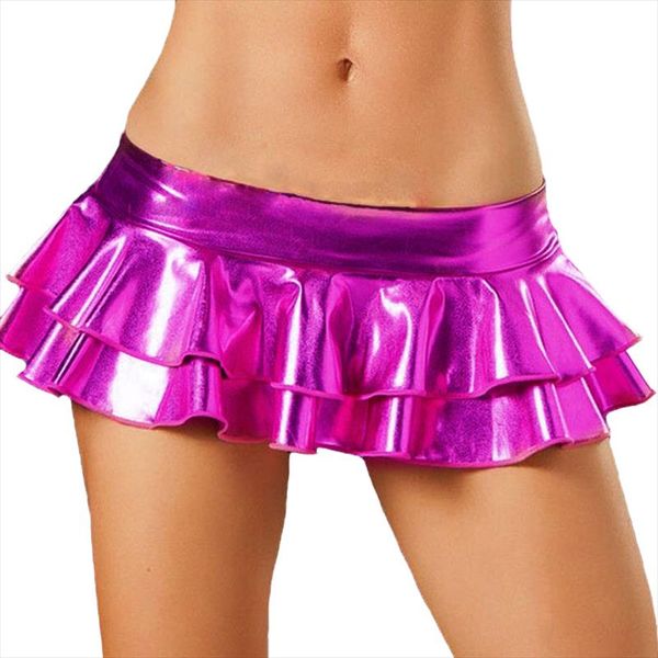 

сексуальные женщины pole dancing плиссированных юбок стимпанк коротких юбки pu leather plissee micro mini юбка эротический gothic faldas muj, Black