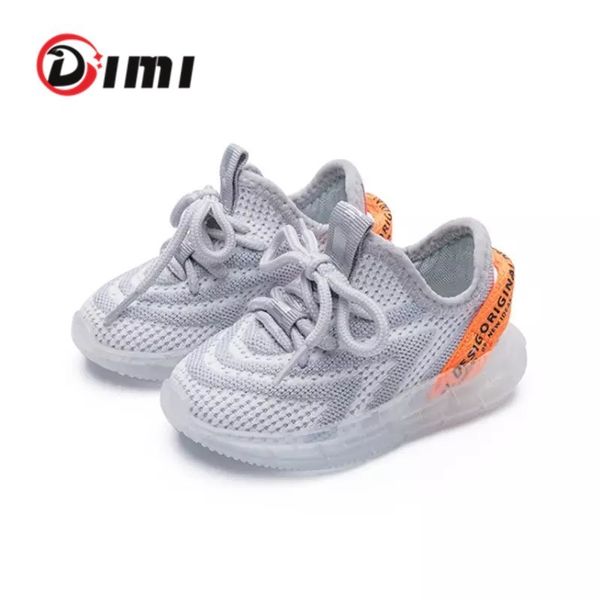 Dimi 2020 новая осень детская обувь для мальчика девушка мода дышащий вязание повседневные младенческие кроссовки 0-3 года детские малыши обувь LJ201104