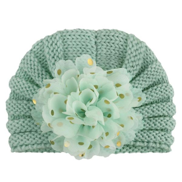 

детские теплый цветок вязать крючком hat cap шапочка малышей дети мальчик девочка сплошной желтый прекрасный случайный шапка новый 2020 сомб, Yellow
