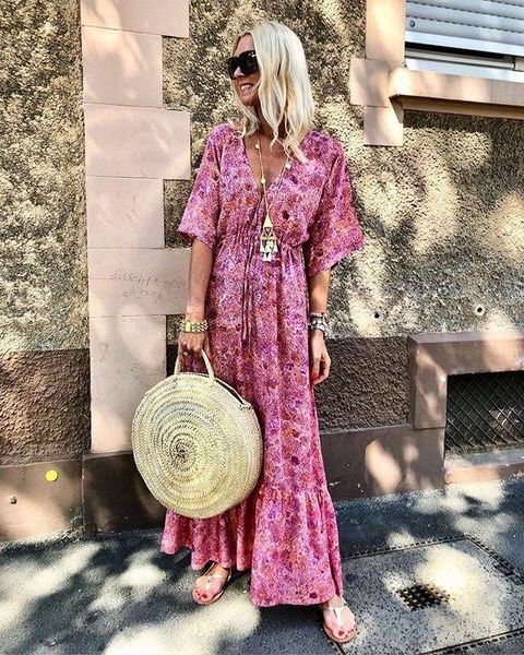 

2019 fashionable waistband lace up print holiday dress for women 3057, Black;gray