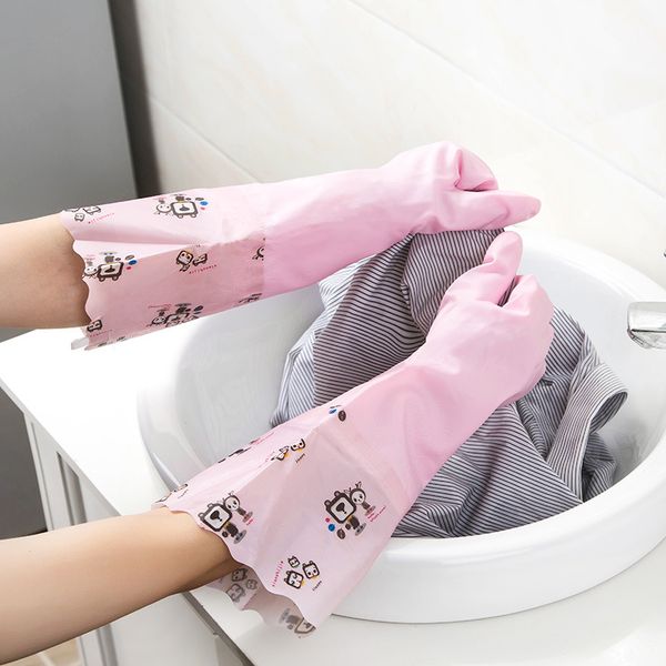 

dish washing gloves laundry waterproof non-slip wear-resistant and durable cleaning gloves kitchen cleaning tool