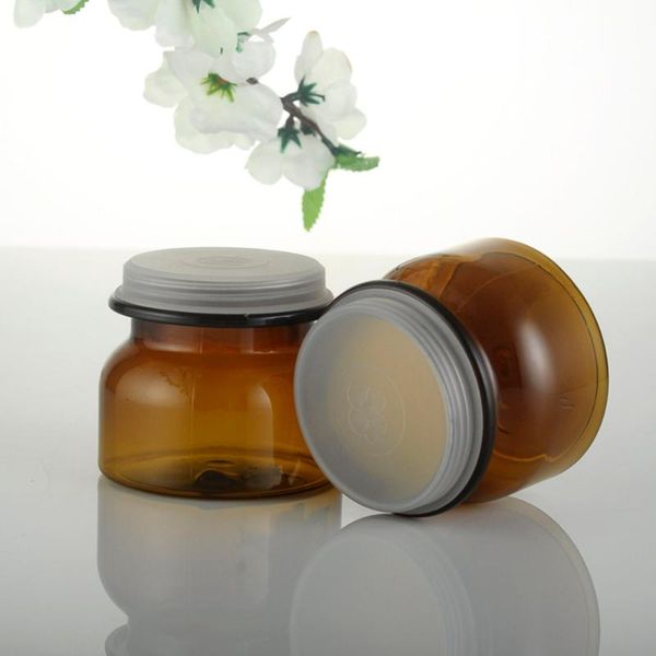 

storage bottles & jars 30pcs 60ml 180ml empty brown cosmetic cream jar with screw cap solid perfumes container pot tin