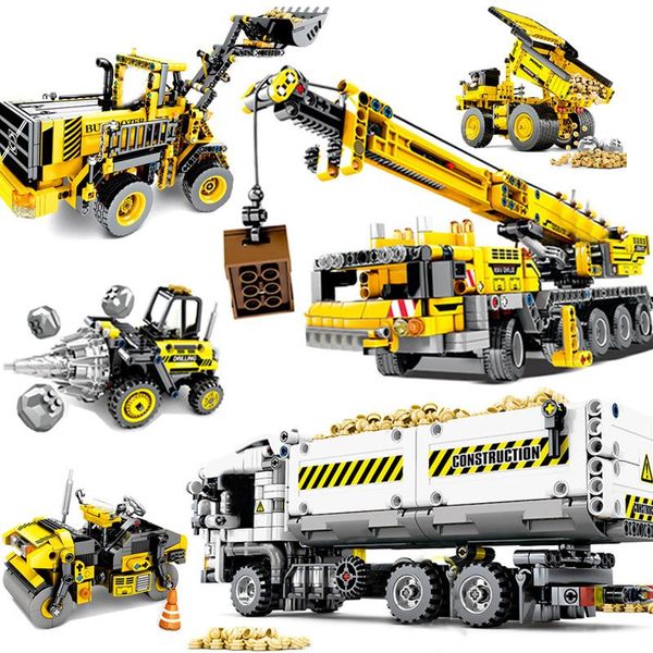 

technic engineering truck building blocks город автомобиль автомобиль diy строительство кирпичи обучающие diy игрушки для детей дети подароч