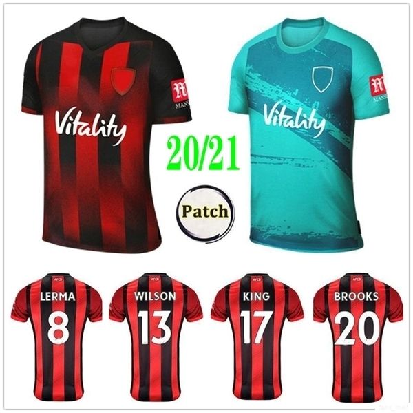 

2020 новый вишневый афк футбол джерси lerma danjuma solanke king .cook брукс пользовательские 20 21 home away для взрослых дети футбол руба, Black;yellow