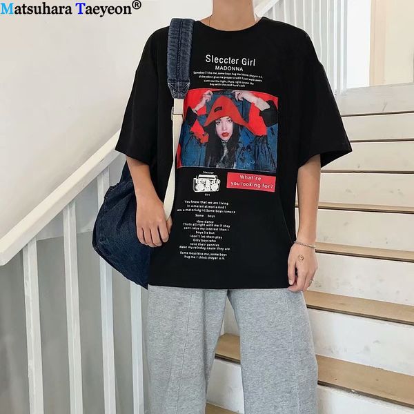 

letter print men streetwear hip hop t-shirt summer mens harajuku tshirt short sleeve tee back fashions sport hooded sweatshirt hoodie