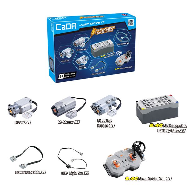 

cada s054 technic super sports car moc assembling building blocks bricks power group module spare part diy toys remote control 1008
