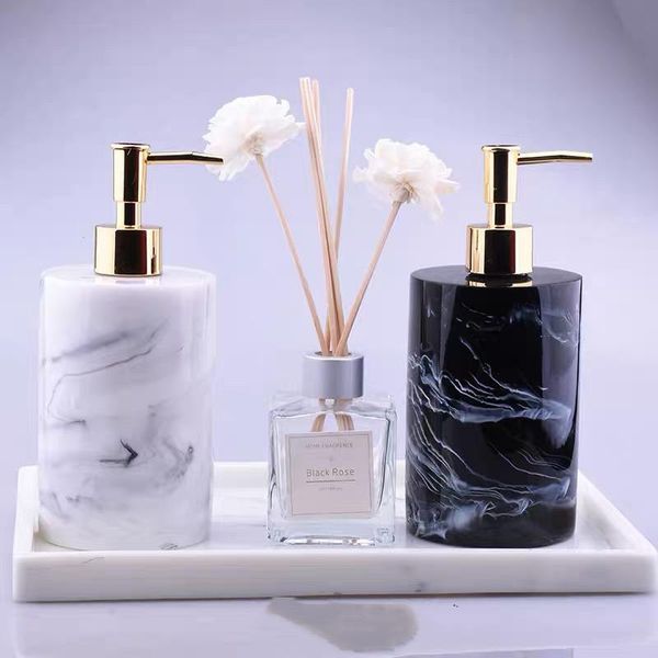 

bath accessory set bathroom marble design lotion dispenser