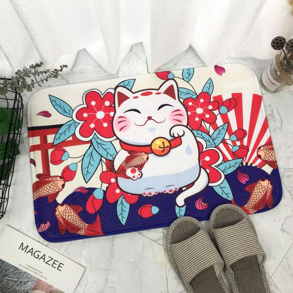 

fortune cat floor mat carpet decor bedroom doormat rugs
