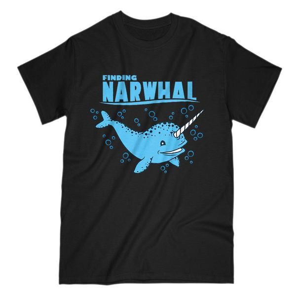 

finding narwhal funny movie parody graphic casual plus size hip hop style 3xl 2018 fashion short sport hooded sweatshirt hoodie t shirt