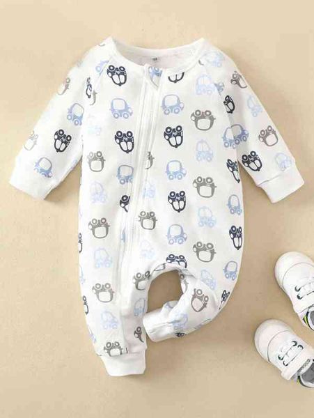 

baby cartoon graphic raglan sleeve jumpsuit she, Blue